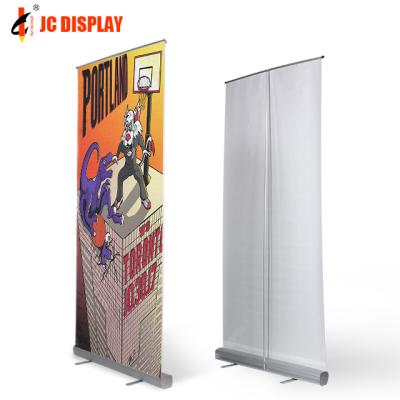 China Advertising Display Banners Aluminum Pull Up Stand Advertising Indoor Luxury Roll Up Banner Stand 85X200 for sale