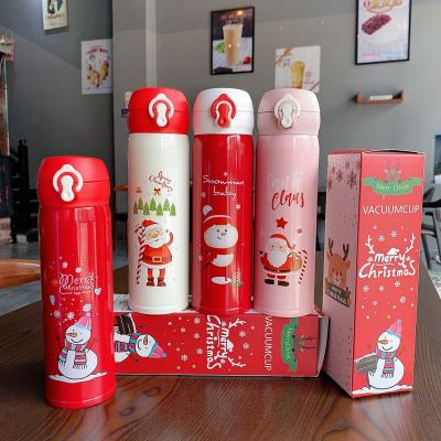 China Feiyou Sustainable Logo Custom Vacuum Insulated Stainless Steel Water Bottle Hot Sale Christmas Drinking Bottle for sale