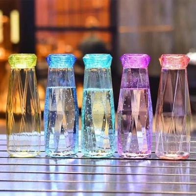 China Feiyou Custom Viable 14oz BPA Free Logo Bottle Crystal Glass Diamond Drinking Creative Water Bottle for sale