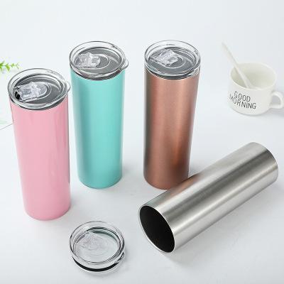 China Feiyou Sustainable Double Wall Lean 20oz Tumbler Cups Stainless Steel 20oz Tumbler With Lid for sale