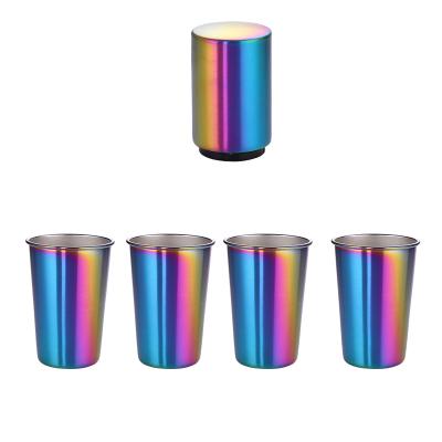 China Feiyou Viable Wholesale Custom 12oz Color Changing Stemless Insulated Wine Tumbler Stainless Steel Beer Mugs for sale