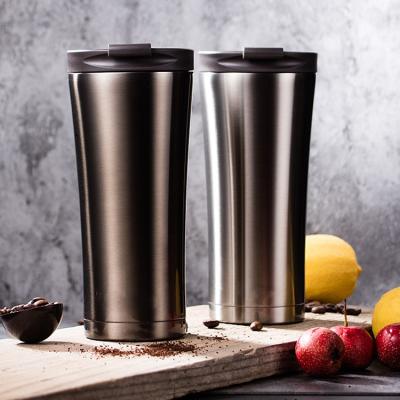 China Wholesale PORTABLE factory coffee mugs stainless steel travel reusable thermo coffee mugs with custom logo 500ml for sale