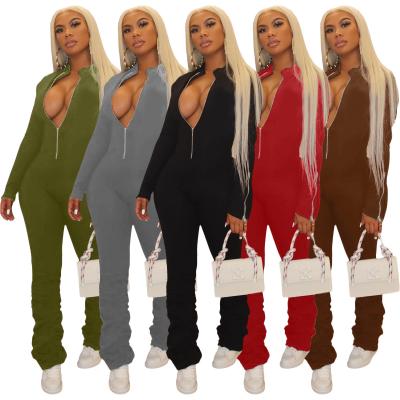 China anti-wrinkle good price new design umpsuits 2020 women winter overalls women 2020 long sleeve for sale