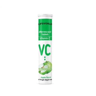 China Custom 1000mg Vitamin C Effervescent Tablets Apple Flavor For Adult Teenagers for sale