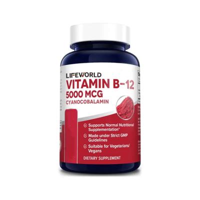 China Vegan Vitalidad Suplemento de vitaminas cápsulas, vitaminas B12 1500 mcg para energía natural en venta