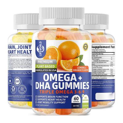 China Omega 3-6-9 DHA Bio-Multivitamin Gummies für Kinder Gehirn Augen Unterstützung zu verkaufen