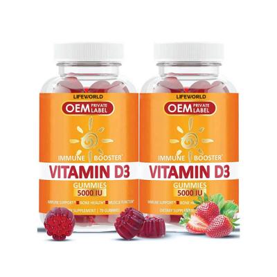 China OEM Kinder Multivitamin Gummies, Vitamin D3 Gummies für gesunde Knochen Stimmung Immunsystem zu verkaufen