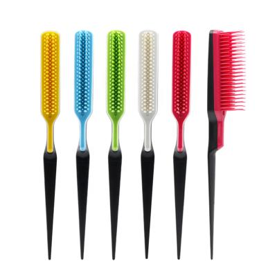 China Home or Salon Private Label Hair Massage Comb Anti-Static Magic Loop Straight Hair Brush Styling Tool Brush for sale