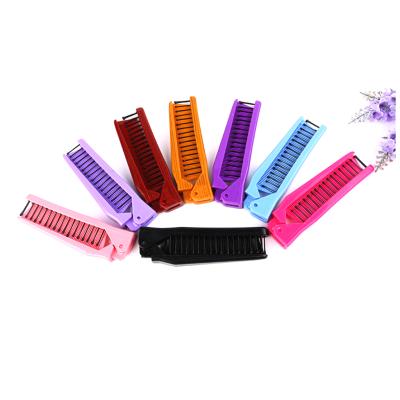 China Pocket Hair Brush Mini Hair Comb Travel Pocket Waterproof Portable Folding Anti-Static Comb for sale