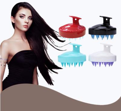 China Waterproof Free Shipping Soft Silicone Rubber Hair Brush Hair Scalp Massager Shampoo Brush For Women Men And Pets for sale