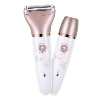 China Salon 2 in 1 Elektrischer Rasierer Damen Electric Razor Femm Hair Removal For Women Electric Shaver for sale