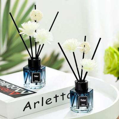 China Sustainable HOT Sale Scented Reed Diffuser Perfume Gift Set With Glass Bottle for sale