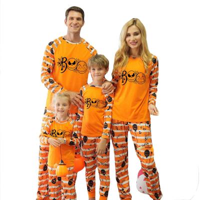 China Best Quality Hot Sale Breathable Printed Long Family Pajamas Matching Sets, Halloween Pajamas For Family for sale