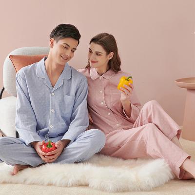 China Breathable Custom Print Pajamas Winter Bamboo Pajamas Set Breathable Cotton Women Sleepwear for sale