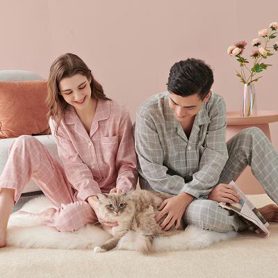 China Breathable Pajamas Special Custom Wholesale Spring Autumn Blank Bamboo Sleepwear Long Sleeve Standard Size Pajamas Set For Women And Men for sale