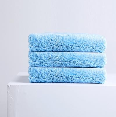 China Ultra Soft 80% Polyester Plush Edgeless 500GSM Buffing Microfiber Towel for sale