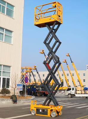 Κίνα 7.8m construction Electric Scissor Lift cheap hydraulic aerial work platform table προς πώληση