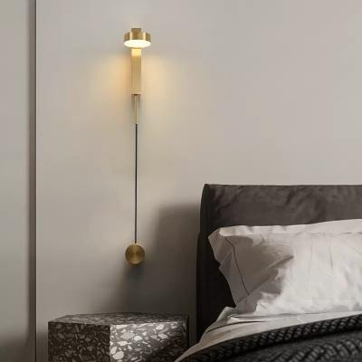 China Nordic simple modern light luxury modern wall lamp bedroom bedside lamp living room background wall light aisle light for sale