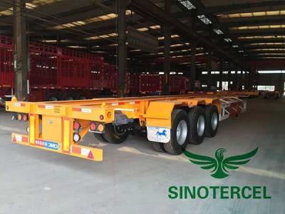 Cina Semi-remorco per contenitori di tipo scheletrico 60T 40 Ft semi-remorco piatto in vendita