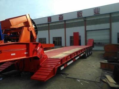 China 70000kg Gooseneck Semi Trailer Detachable Gooseneck Trailer For Pickup Truck for sale