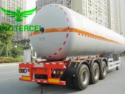 中国 55000Ltr ガソリンタンク 半トレーラー 3軸 Lng 半トレーラー 販売のため