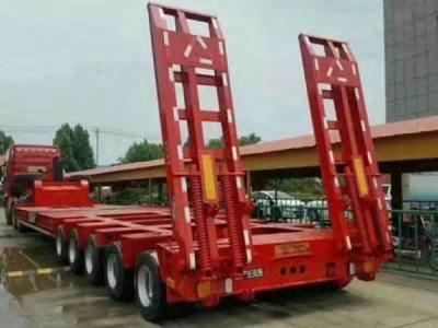 China Hydraulic Axis Modular Semi Trailer Tri Axles Low Loader Semi Trailer for sale