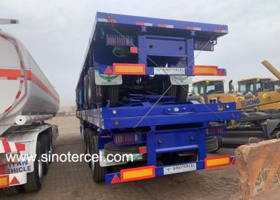 China Q235 Steel Semi Flatbed Semi Trailer Manufacturers 30T-60T for sale