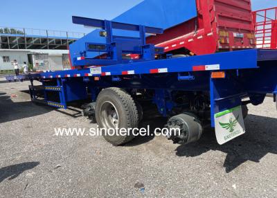 China 500 mm balk platbed half-trailer 40 voet platbed trailer half-truck Te koop