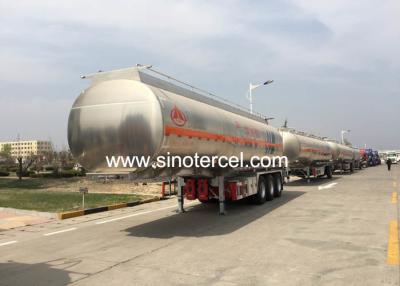 China Koolstofstaal brandstoftank Halve aanhangwagen Q235 4 as Tanker aanhangwagen Te koop