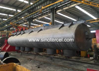 China JOST Landing Gear Semi Water Trailer Q235 Carbon Steel Tank Material Te koop