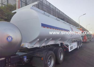 China 3Axles Fuel Tank Semi Trailer 45CBM Capacity Tanker Trailer met pomp Te koop