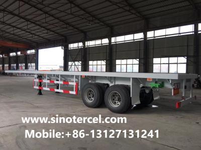 China Customized Flat Bed Semi Trailer Ultimate Solution For Heavy Duty Transportation Needs 20-30Tons White for sale