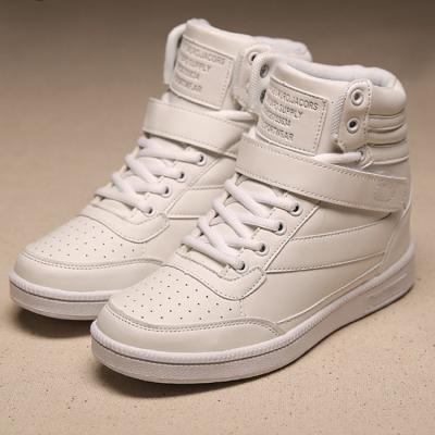 China Anti-Slippery High Cut White Women Fashion Casual Walking Shoes Modern Sneakers for sale