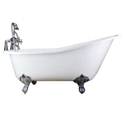 China Sustainable Colorful Claw Feet Cast Iron Bathtub Spa Freestanding Function Hot Tub for sale