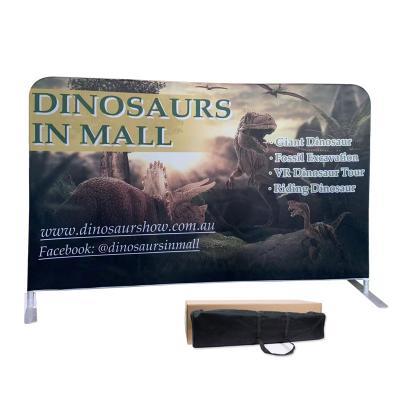 China Small Package Advertising Exhibition Backdrop Stand Up 8ft 10ft Portable Upright 12ft Wall Stretch Tension Fabric Banner Display For Trade Show for sale