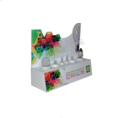 China Light bulbs tester countertop foam PVC light bulb display stand / acrylic countertop E27 bulbs tester display holder for sale