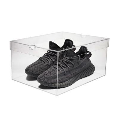 China Stackable Custom Acrylic Sneaker Shoes Display Box Display Case for sale