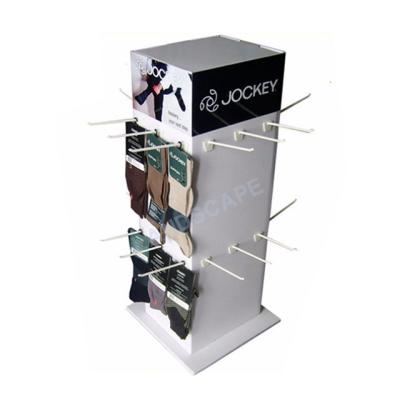 China Exhibit Customized Adjustable Display Case / Rack / Display Stand For Hanging Silk Stockings And Pantyhose for sale