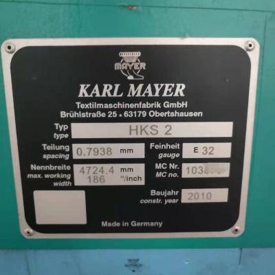 China Cost-effective HKS2 186inch 32E 2010year used Karl mayer warp knitting machine for sale