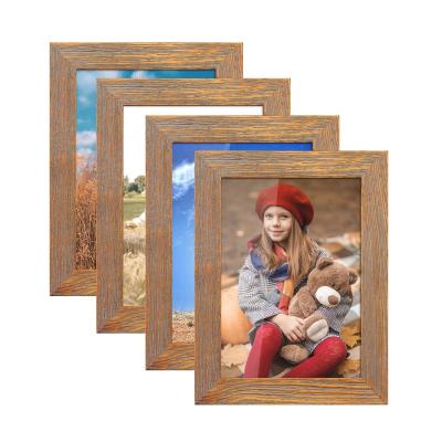 China Wholesale Rustic Solid Wood Picture Frame Decorative 5x7