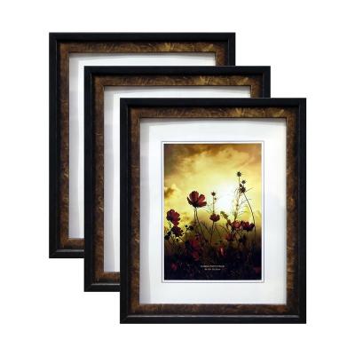 China Rustic Style Picture Photo Display Frame With Velvet Backboard Customize Size For Home Decoration for sale