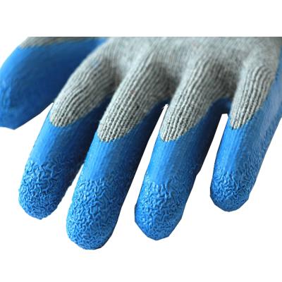 China Industrial Cotton Glove Latex Palm Coated Working Glove for sale