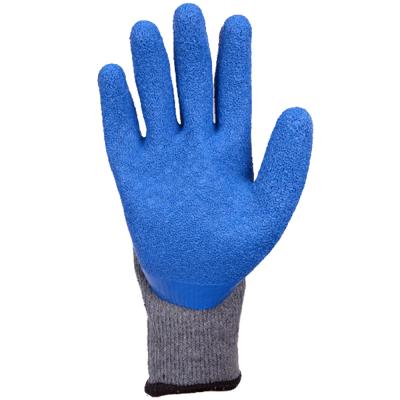 China Industrial Cheap Price 10 Pin Latex Wrinkle Latex Gloves Suppliers Working Safety Glove For Industrial for sale