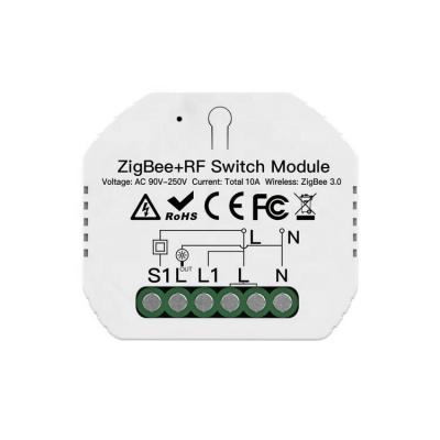 China Zigbee+RF Lamp Switch Relay Module Tuya ZigBee 3.0 1 Strip Zigbee RF Smart Switch Module for sale