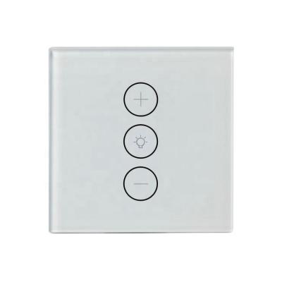 China Used for Products Homes Smart Home EU/UK Wifi Controlled 220v Wifi Dimmer Smart Light Wall Switch for sale