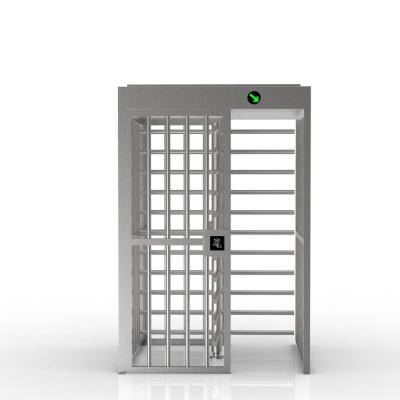 China fht2322 304ss Integrated Glass Door Security Siren Full Height Entry Sliding Turnstile for sale