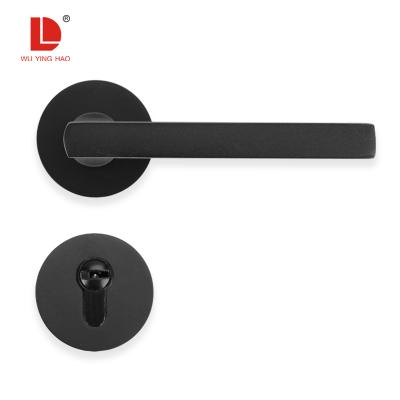 China WUYINGHAO New Arrivals Alumina Modern Internal Wood Privacy Door Level Handle Lock for sale