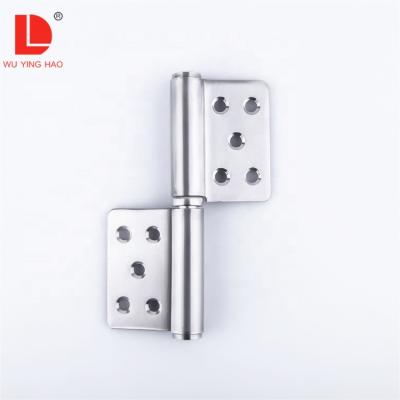 China WUYINGHAO 201 Door and Furniture Stainless Steel Doors Hinge Heavy Duty Flag Hinge Flag Hinge for sale