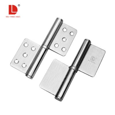 China WUYINGHAO Modern 5 Inch Door Hinge Stainless Steel Detachable Flag For Wooden Door for sale