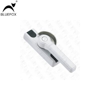 China Modern One Way White Crescent Window Lock Long Leg Security Fabric Window Lock Crescent Lock for sale